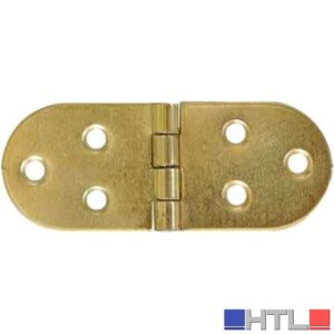 CERNIERA A BISCOTTO 80x30 mm senza fermo - Bronzata (Confezione da 50 pezzi)