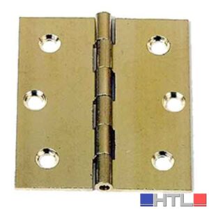 CERNIERA FRESATA PIANA 'ECO' 30x30 mm - Ottone lucido (Confezione da 24 pezzi)