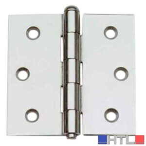 CERNIERA INOX EXTRA PESANTI 65x65 mm (Confezione da 24 pezzi)