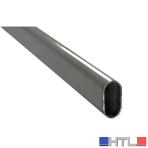 TUBO PER ARMADIO OVALE 30x15 mm - Cromato (Confezione da 3 ML)