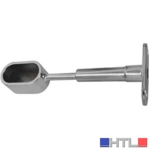 REGGITUBO LATERALE CHIUSO OVALE 15x30 mm - Ottonato (Confezione da 10 pezzi)