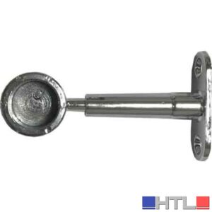 REGGITUBO LATERALE CHIUSO TONDO Ø 18 mm - Cromato (Confezione da 10 pezzi)
