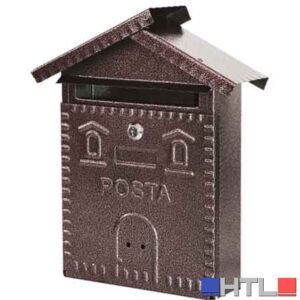 CASSETTA POSTALE 'RUSTICA' CASETTA mm 280x90x350h - Nera