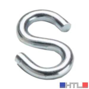 GANCIO A 'S' Ø 3 mm - 30x16 mm