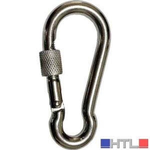 MOSCHETTONE CON GHIERA INOX 100 mm