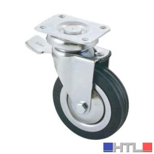 RUOTA ARREDAMENTO ART. 155 BIS AVO C/FRENO 100x24 mm - portata 80 kg