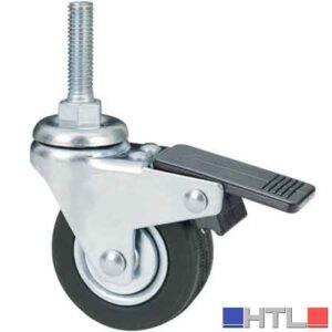 RUOTA ARREDAMENTO ART. 160BISB AVO C/FRENO 40 mm - fil. M8 - portata 20 kg