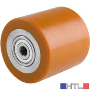 RULLO IN POLIURETANO PER TRANSPALLET ART. 10 AVO 82x60 mm - foro 20 mm