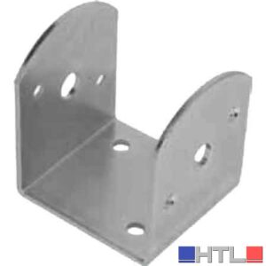 PIASTRA AD 'U' PER TRAVI INCLINATE  100x105x100 mm
