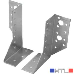 SUPPORTO PER TRAVI UNIVERSALE TIPO APERTO 100 mm (Confezione da 15 coppie)