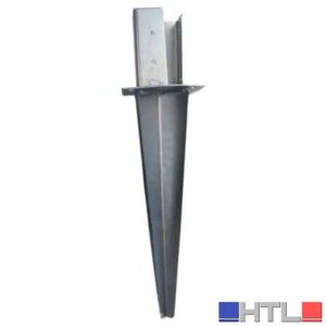 SUPPORTO PER TRAVI CON ANCORAGGIO AL TERRENO 100x100 mm