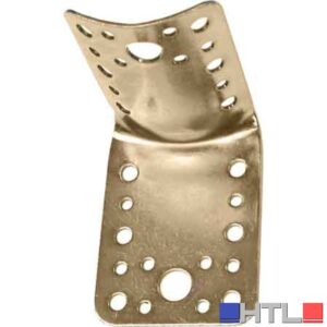 PIASTRA AD ANGOLO PIANA PER PALI Ø 80/100 65x85 mm - spessore 2 mm