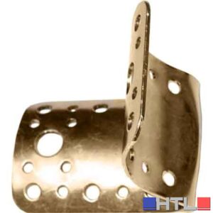 PIASTRA DI GIUNZIONE SAGOMATA PER PALI Ø 80/100 65x85 mm - spessore 2 mm