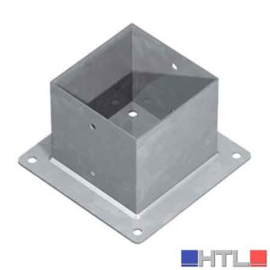 SUPPORTO A PAVIMENTO PER TRAVI 'TG20' mm 101x101x150h - Base 180 mm