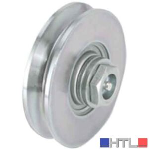 RUOTA CON BULLONE PER CANCELLI C/INGRASSATORE 100 mm