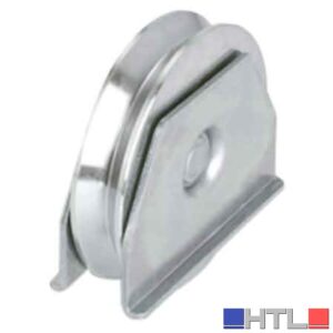 RUOTA CON SUPPORTO LATERALE PER CANCELLI GOLA Y A 2 CUSCINETTI 120 mm