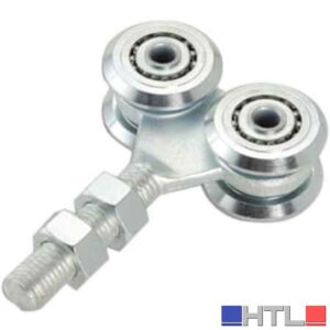 CARRELLO PER PORTONI SCORREVOLI A 4 CUSCINETTI Ø 44 mm - M12