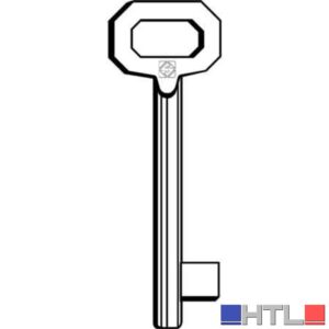 CHIAVE TIPO PATENT ACCIAIO 5011 - PASSEPARTOUT (Confezione da 5 pezzi)