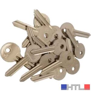 ASSORTIMENTO CHIAVI Mod. 'CITY III' (1485 chiavi per porta in ottone + espositore)