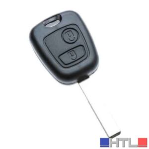 GUSCIO PER CHIAVE AUTO CITROEN/FIAT/PEUGEOT 'HU83RS2' 2 Bottoni