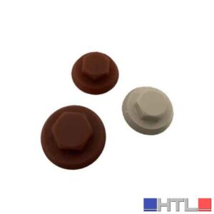 CAPPUCCIO PER VITI ESAGONALI 10 mm - Bianco grigiastro (Confezione da 100 pezzi)
