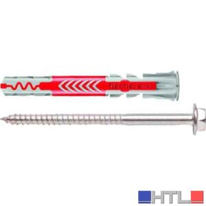 TASSELLO CON VITE T.E. 'DUOPOWER L' Ø 10x80 mm - vite 7x107 mm (Confezione da 10 pezzi)