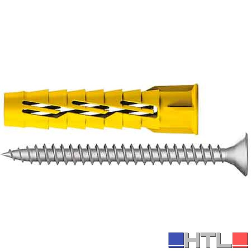 TASSELLO CON VITE 'RX02' Ø 10x50 mm - vite 6,0x60 mm (Confezione da 25 pezzi)