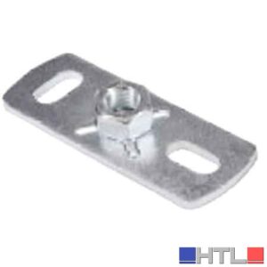 PIASTRA PER COLLARI A SBALZO SU PARETI 1/2" (Confezione da 10 pezzi)
