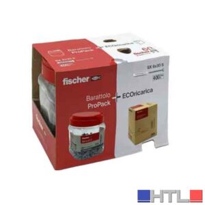 TASSELLO CON VITE 'SX' IN BARATTOLO SX 6S - Barattolo 200 pezzi + Ricarica Eco 200 pezzi