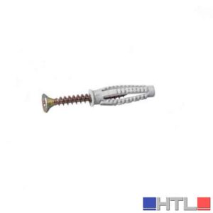 TASSELLO UNIVERSALE IN NYLON Ø 6x30 mm - vite-screw 4,5x40 mm (Confezione da 100 pezzi)