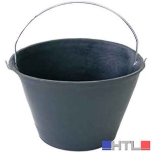 SECCHIO MURATORE 8 LT Colore nero (Confezione da 10 pezzi)