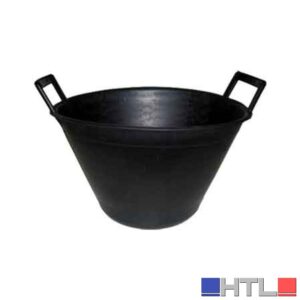 SECCHIO MURATORE DUE MANICI 10 LT Colore nero (Confezione da 5 pezzi)