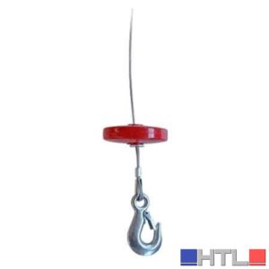 CAVO C/ PESO E GANCIO DI RICAMBIO PER 'TIRATUTTO' Mod 125 Ø 3x12 mt