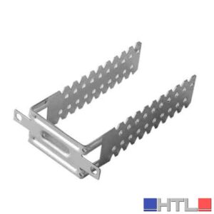 STAFFA UNIVERSALE PER PROFILI A PARETE 50 mm - Spessore 0,8 mm (Confezione da 100 pezzi)
