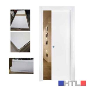 PORTA SCORREVOLE REVERSIBILE BIANCO EFFETTO LISCIO 600x2100h mm