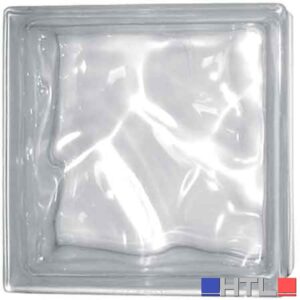 VETROMATTONE ONDULATO TRASPARENTE 19x19x8 cm (Confezione da 6 pezzi)