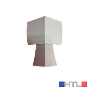 ANGOLO ESTERNO PER GOCCIOLATOIO 'CURVO'  5,5 h - bianco (ral 9010) (Confezione da 10 pezzi)