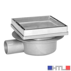 CHIUSINO CON PORTA PIASTRELLA 13x13 cm - scarico Ø 40 mm