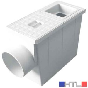 POZZETTO PLUVIALE R. QUADRO 80x80/100x100 mm - scarico Ø 100 mm