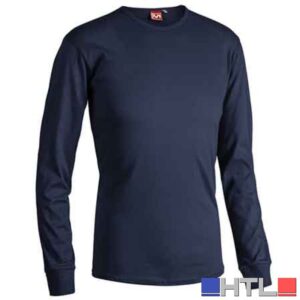 T-SHIRT MANICA LUNGA BLU Tg. L
