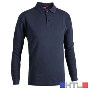 POLO MANICA LUNGA BLU Tg. L (52-54)