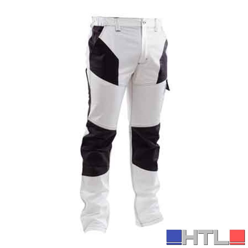 PANTALONE DA LAVORO STRETCH BIANCO/GRIGIO Tg. L (52-54)