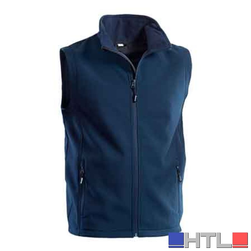 GILET MULTITASCHE SOFTSHELL BLU Tg. M (48-50)
