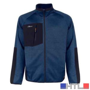 FELPA FULL ZIP 'HULL' BLU UPOWER Tg. L