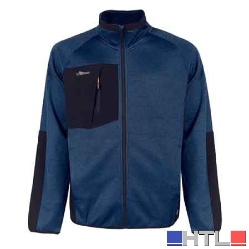 FELPA FULL ZIP 'HULL' BLU UPOWER Tg. XXL
