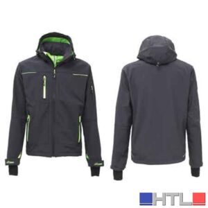 GIUBBINO SOFTSHELL 'SPACE' GRIGIO/VERDE UPOWER Tg. L