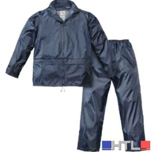 COMPLETO GIACCA E PANTALONE IMPERMEABILE 200 GR Tg. L - colore blu