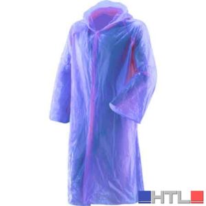 IMPERMEABILE MONOUSO TASCABILE 'BOXER' Tg. unica - colore azzurro