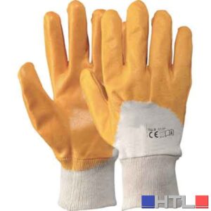 GUANTO COTONE/IMPREGNATO NBR GIALLO Tg. 10 (Confezione da 12 paia)