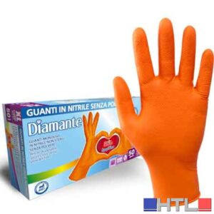 GUANTO MONOUSO IN NITRILE 'DIAMOND' Tg. L - confezione 50 pezzi